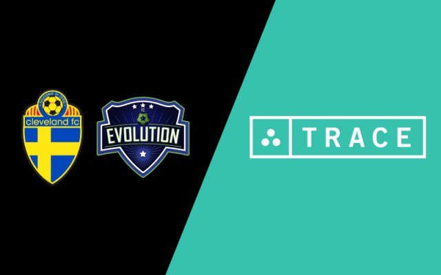 Image showcasing the Cleveland FC, FC Evolution, and Trace logos