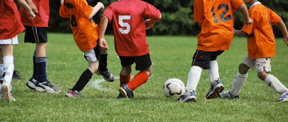 kids playing soccer